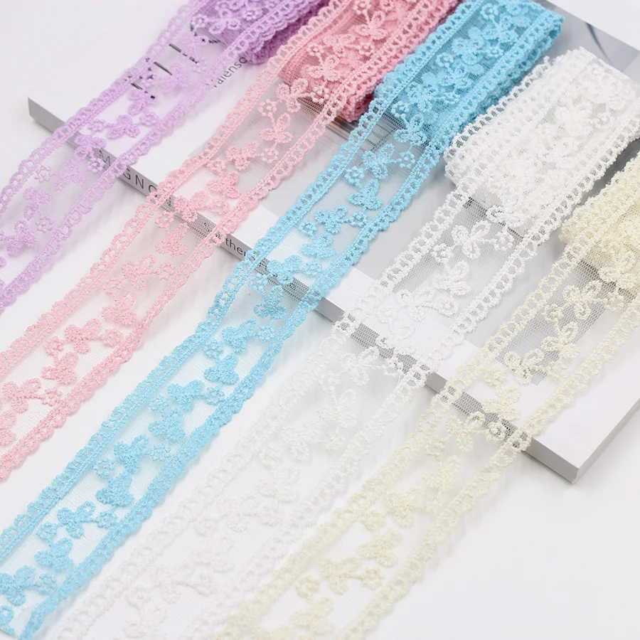 1 Yard/Roll 3.5CM Embroidery Lace Trims Exquisite Sewing Ribbon Apparel DIY Trimmings For Wedding Party Girl Dress Accessories