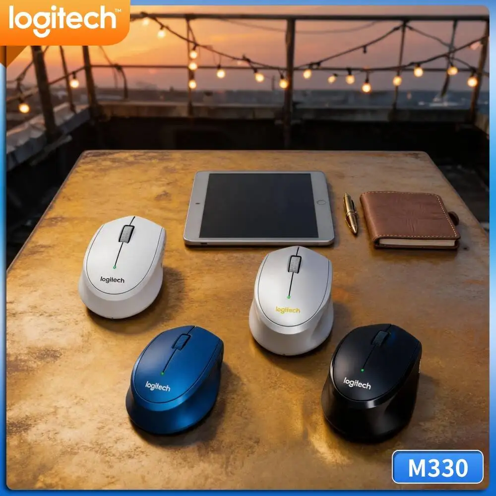Logitech M330 Silent Wireless Mouse Noise Reduced Operation Perfect For Home Bedroom Late Night Computer Work Task