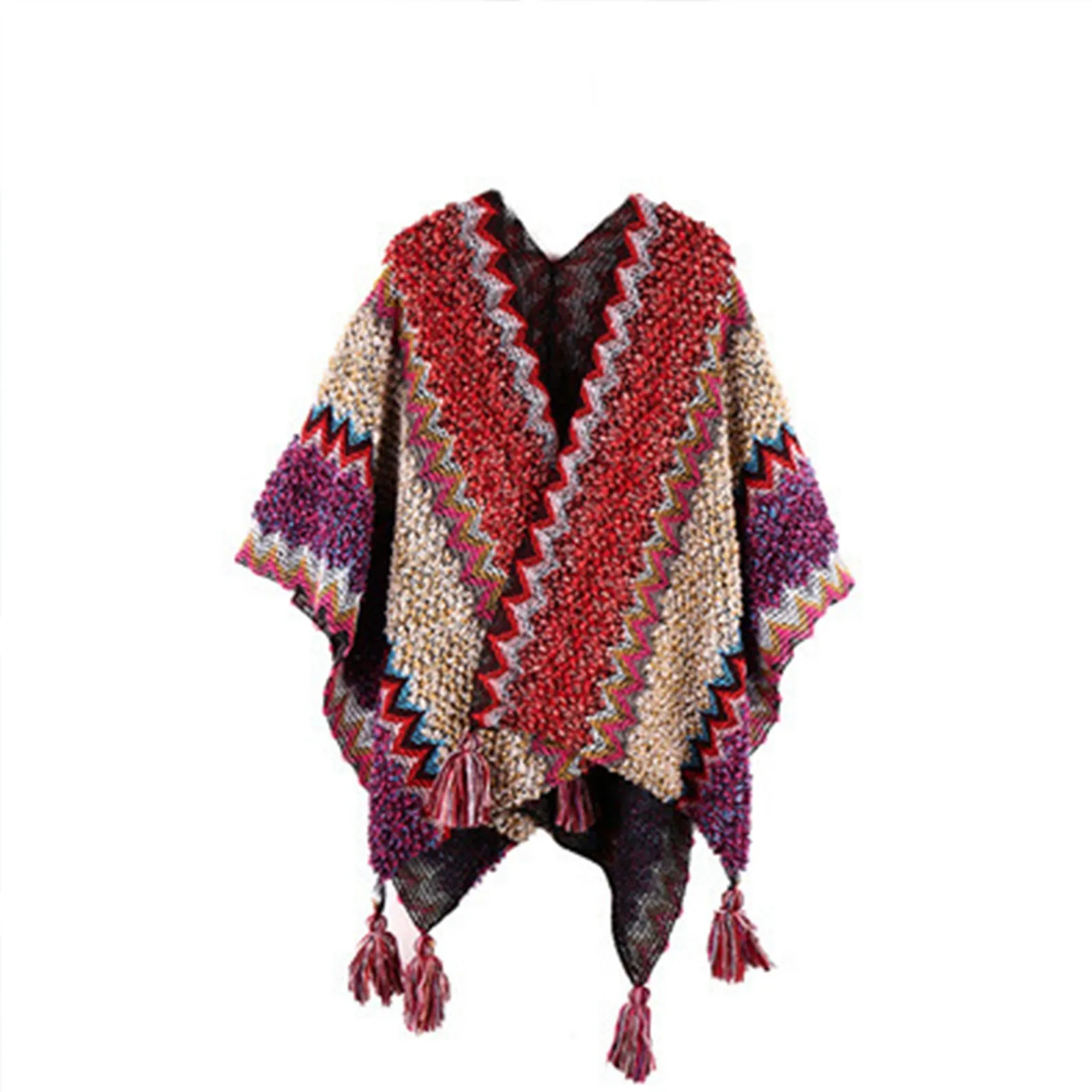 

Этнический стиль, ретро, уличный дорожный шарф с кисточками, модный цветной полосатый шаль, богемный многоцелевой теплый платок для женщин