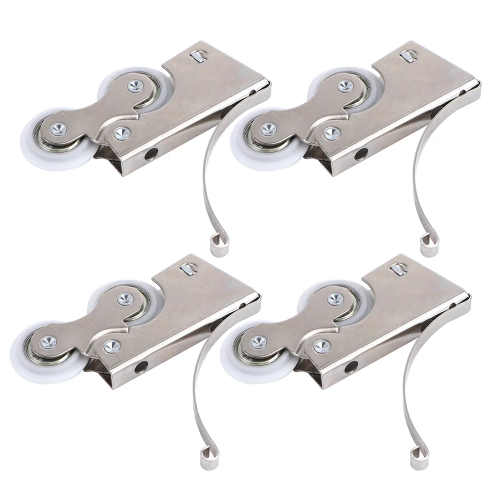 4 Sets Pulley Cam Door Sliding Pulleys Metal Rollers Screen Window Bearing Drawer Cabinet Guide