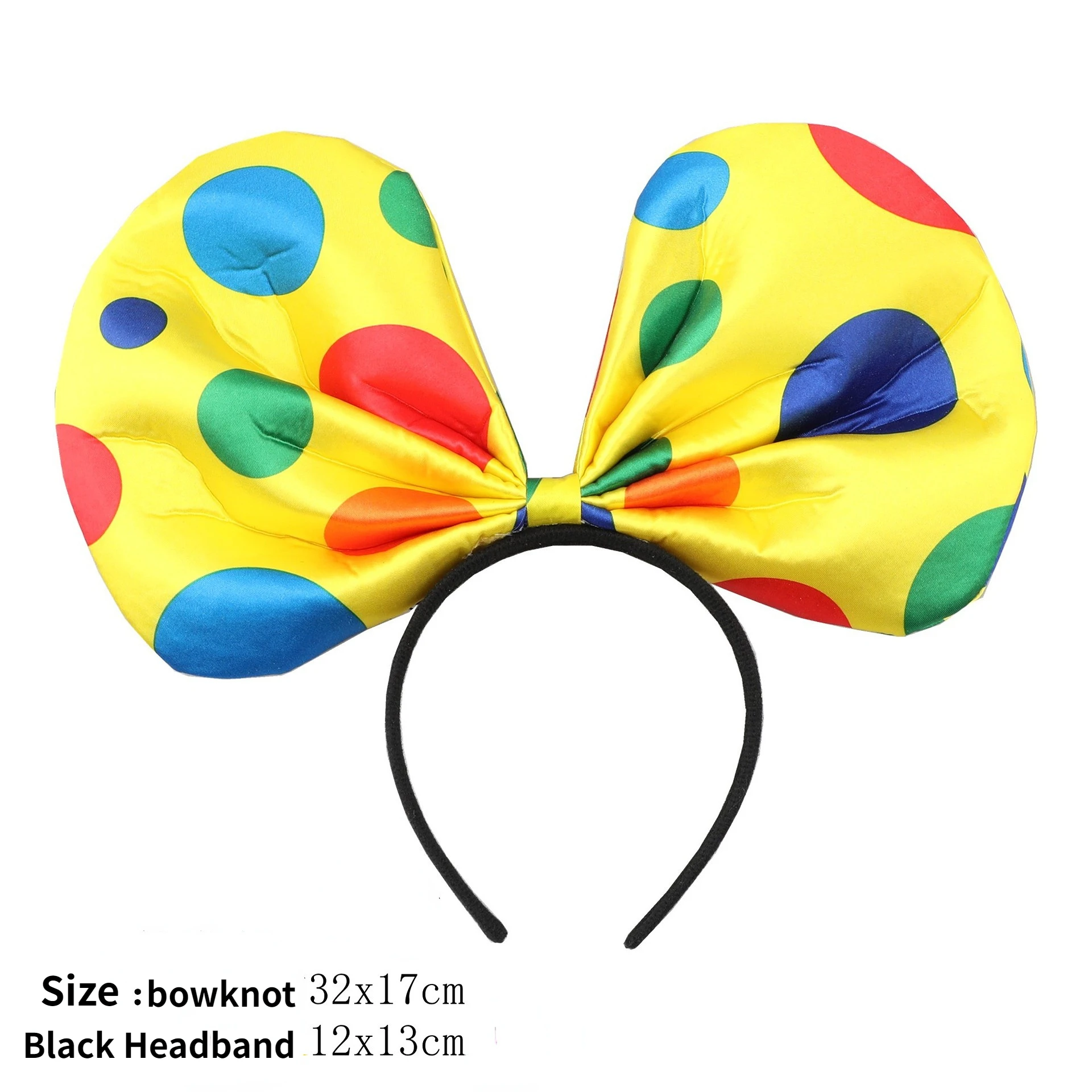 Unisex Adult Children's Clown Costume Props Extra Large Bow Tie Headgear Accessories for Ball Parties Halloween Dress Up costume image 6