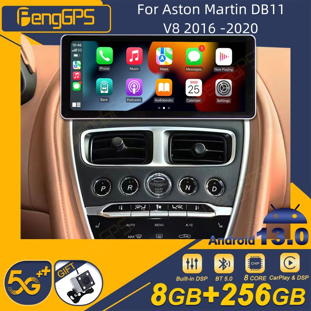 For Aston Martin DB11 V8 2016-2020 Android Car Radio 2Din Stereo Receiver Autoradio Multimedia Player GPS Navi Head Unit Screen