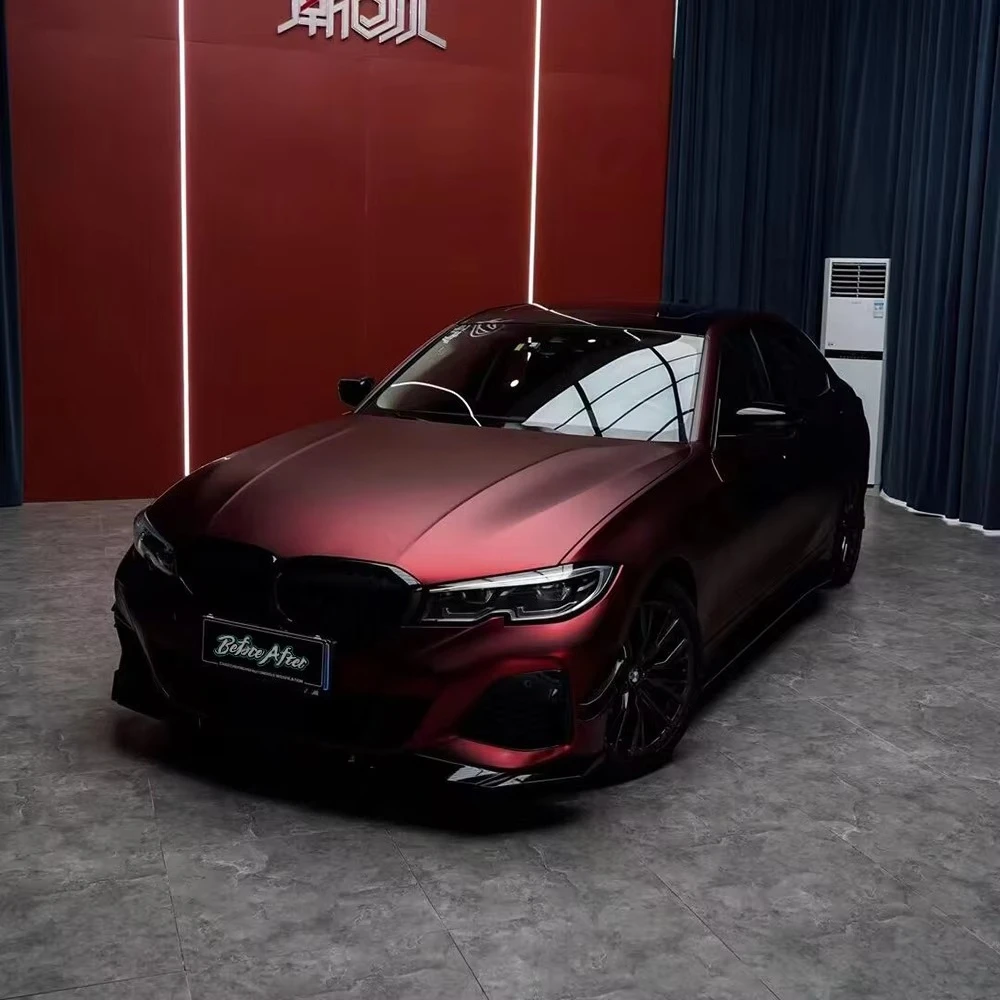 

Premium PVC Candy Colours Customisable OEM/ODM Body Colour Change Film Give Your Car a Fresh New Look Romanee Red