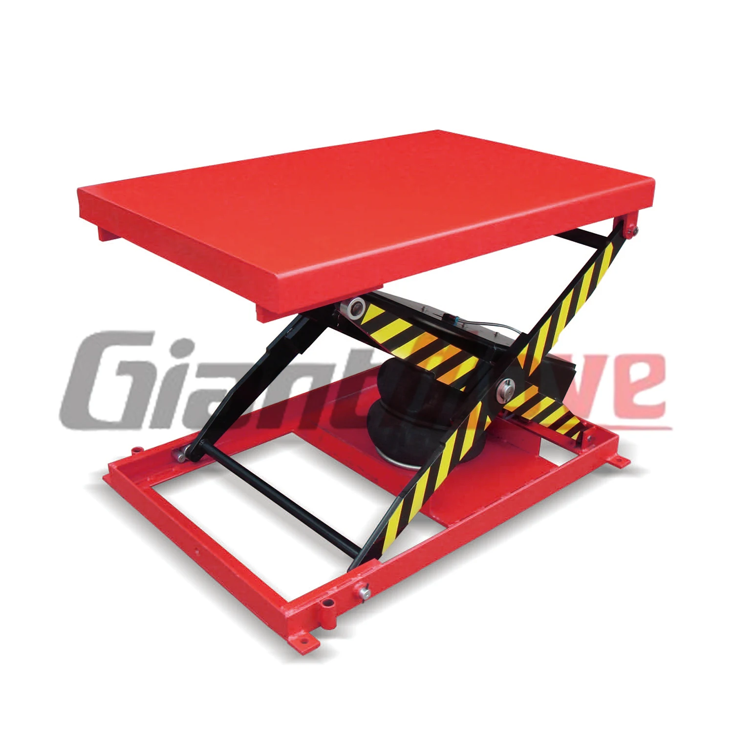 Giant-Move 500kg Portable Air Powered Pneumatic Lift Table, Stationary Loading Scissor Air Pneumatic Platform Lift Table
