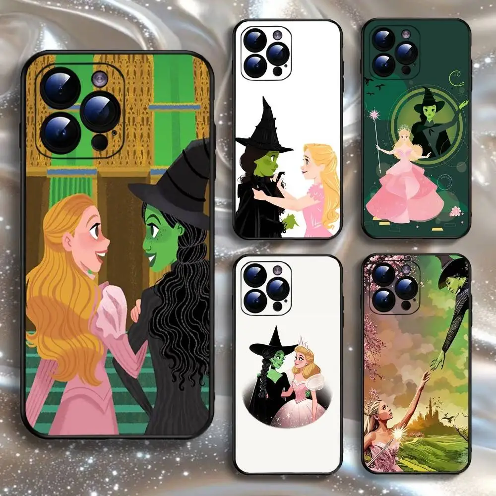 

W-Wicked M-Musical highway Dram Phone Case For iPhone16,15,14,13,12,11 Plus,Pro Max,XS,X,XR,SE,Mini,8,Soft Silicone Black Cover