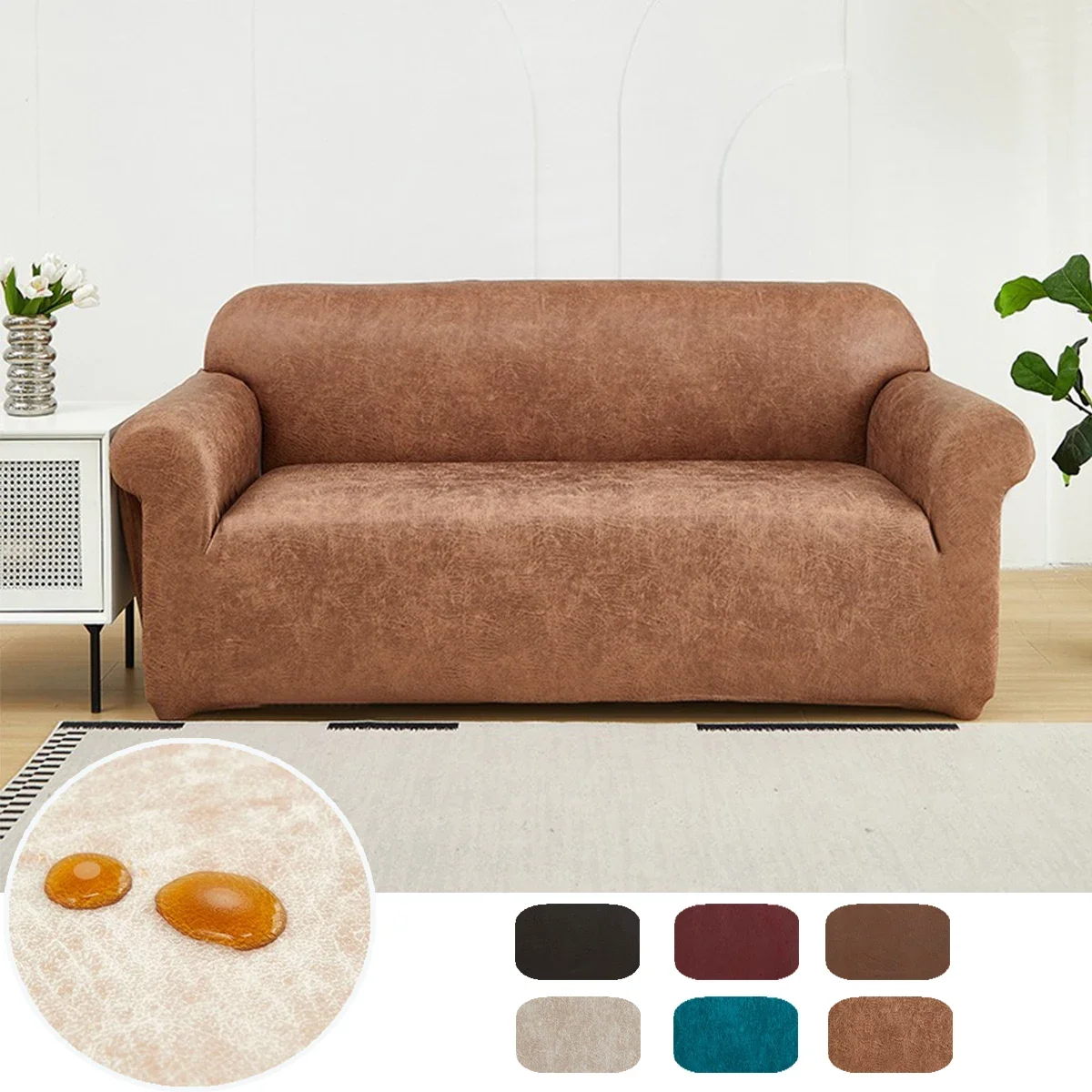 

Technology Cloth Sofa Cover Stretch Sofa Slipcover Non-slip Sofa Cover Solid Color Couch Cover for Living Room Home Decor소파 커버