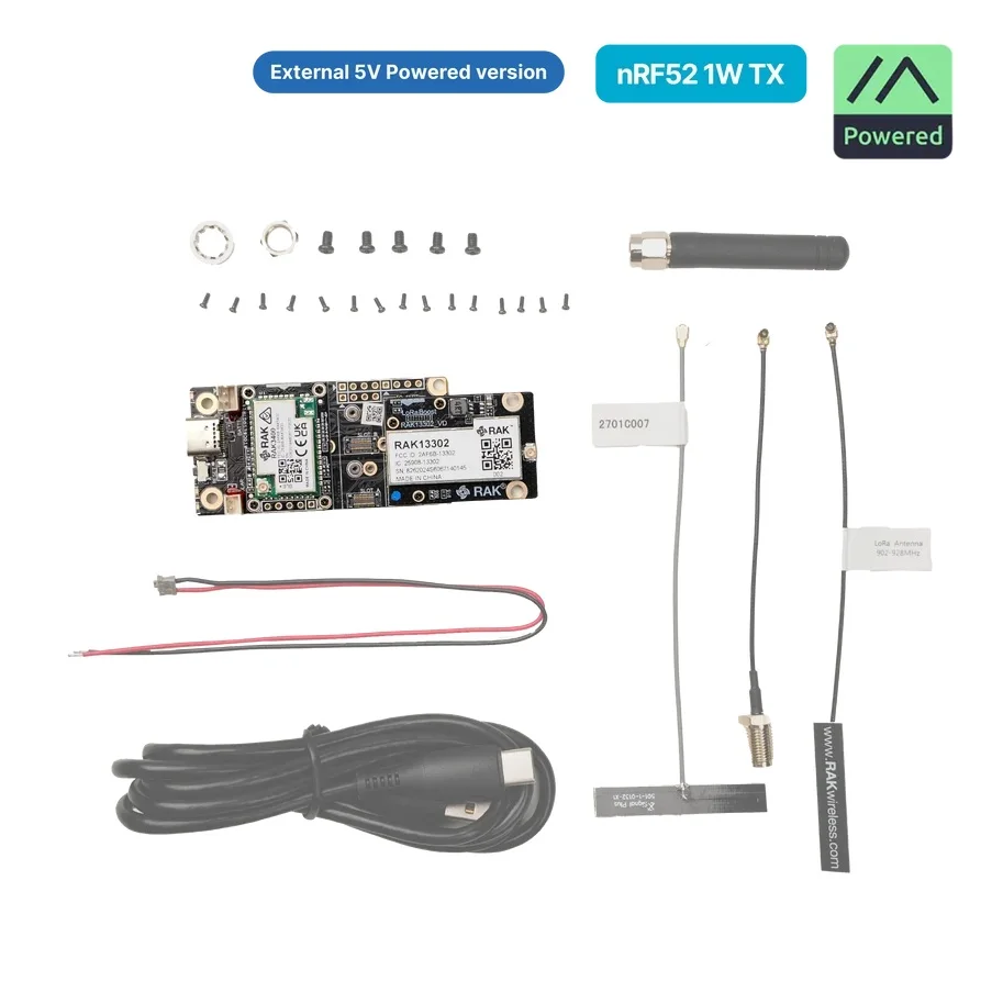 Kompletny zestaw startowy WisMesh High Power Booster – wydajny moduł Meshtastic z elastycznymi opcjami zasilania (bateria/zasilanie zewnętrzne) RAK10724 — zdjęcie produktu 5