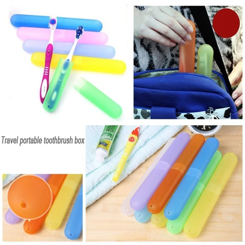 1~8PCS Toothbrush Box Travel Toothbrush Tube Cover Case Toothbrush Case Box Health Tooth Brushes Toothbrush Holder Put