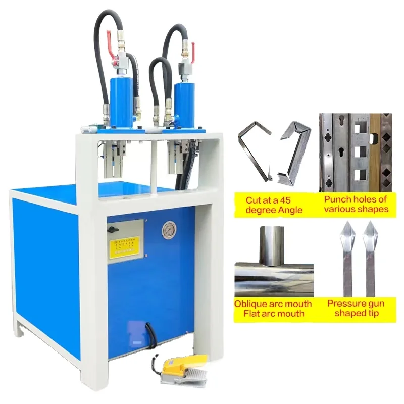 

Pipe Flattening Punching Cutting Square Tube Angle Notching Machine Stainless Steel Pipe Notching Machine