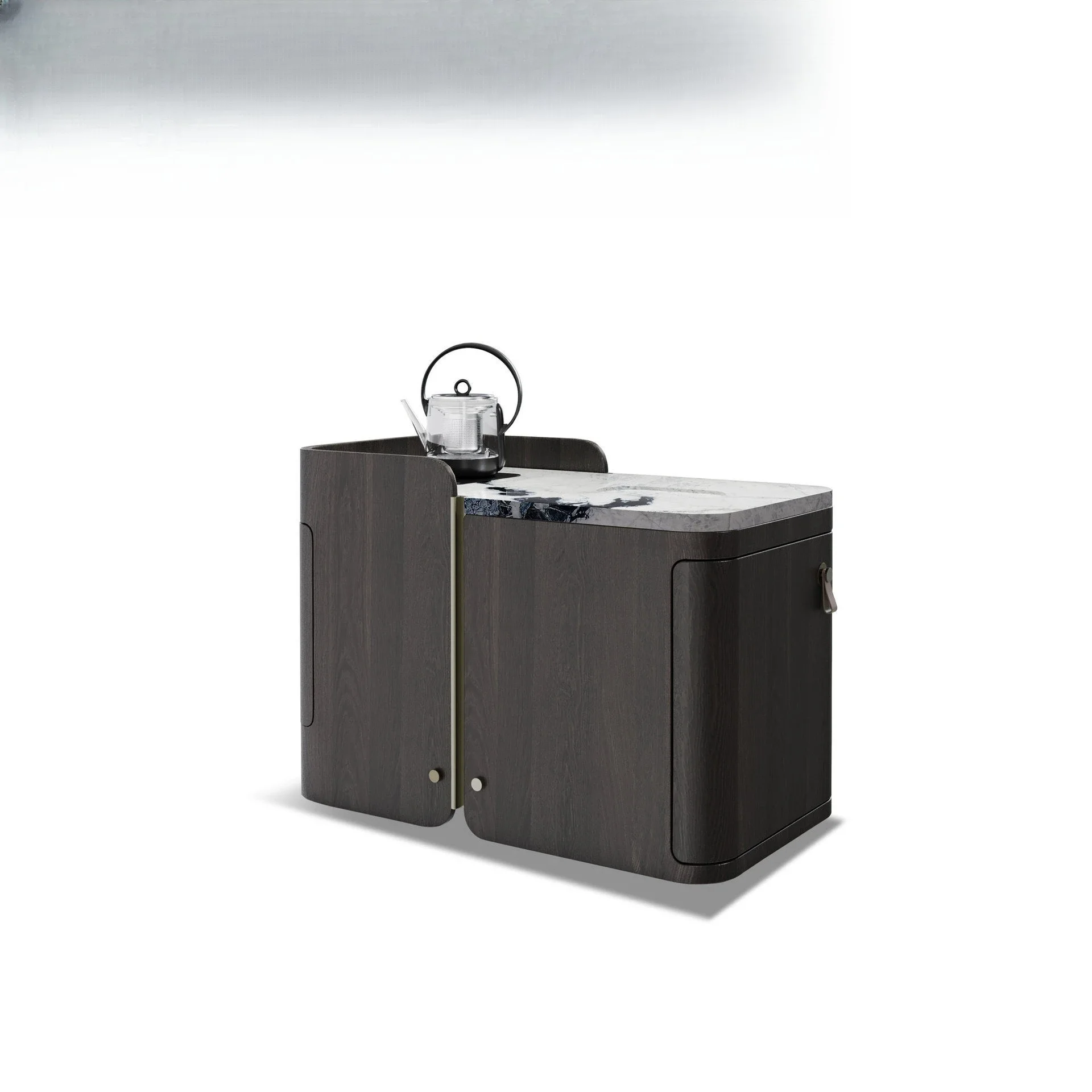 

Hotel Furniture Luxury Furniture Personalized Mobile Tea Table Household Small Tea Table Kettle Integrated