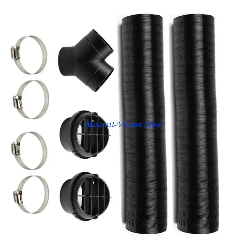 

A70F 75mm Valves Flap Y-shaped Air Diesels Heater Vent Ducting Exhaust Pipe Outlet