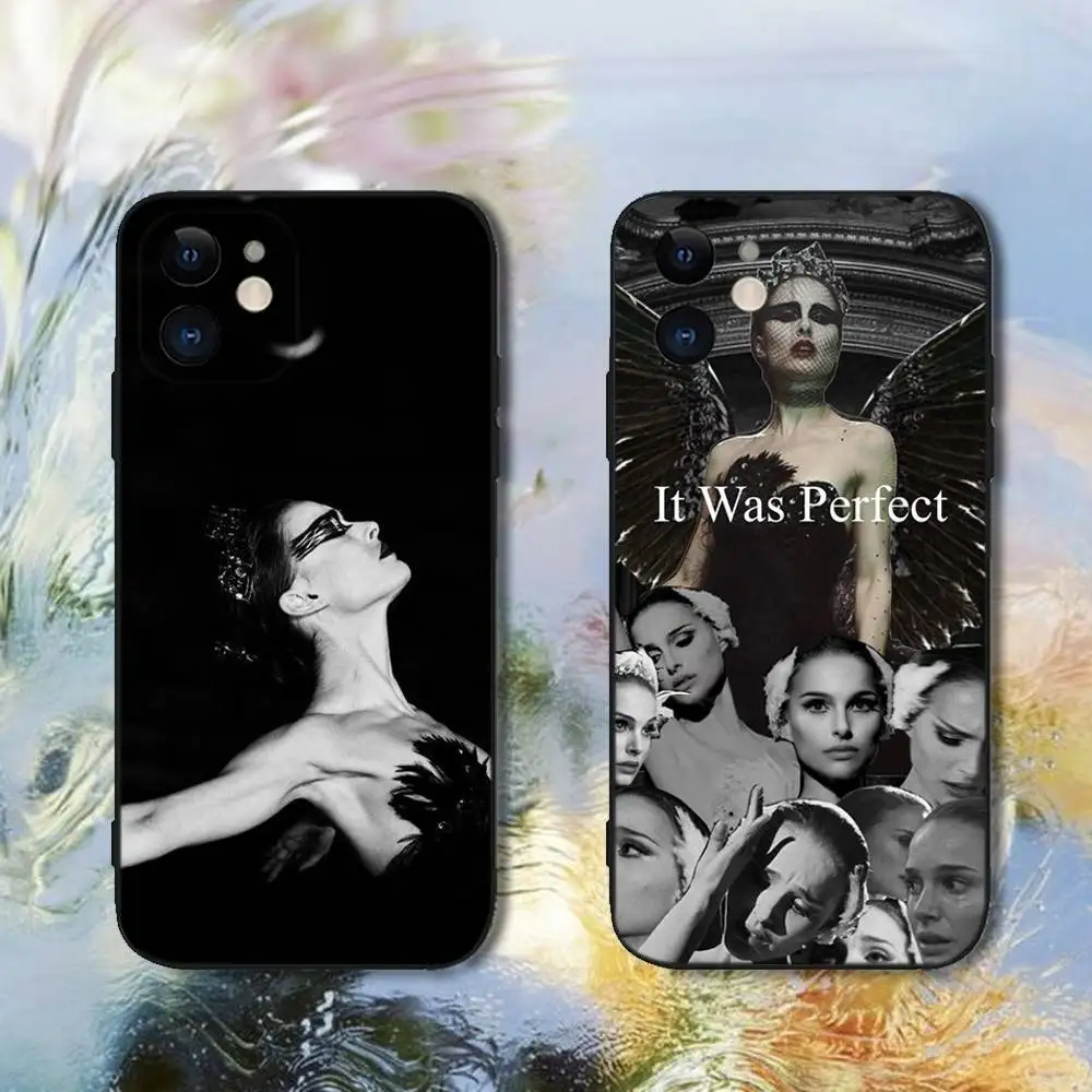 

Film Black Swan Phone Case For iPhone 16,15,14,13,12,11,Plus,Pro Max,XS,X,XR,SE,Mini,e,8, Soft Silicone Cover
