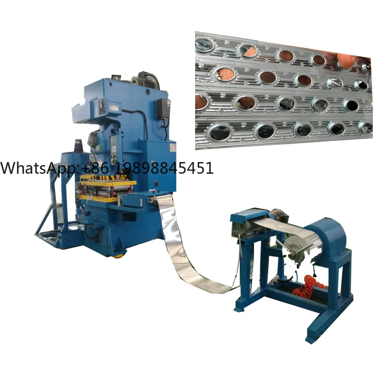 آلة ضغط ختم الزعانف عالية السرعة لمكيف الهواء PLC