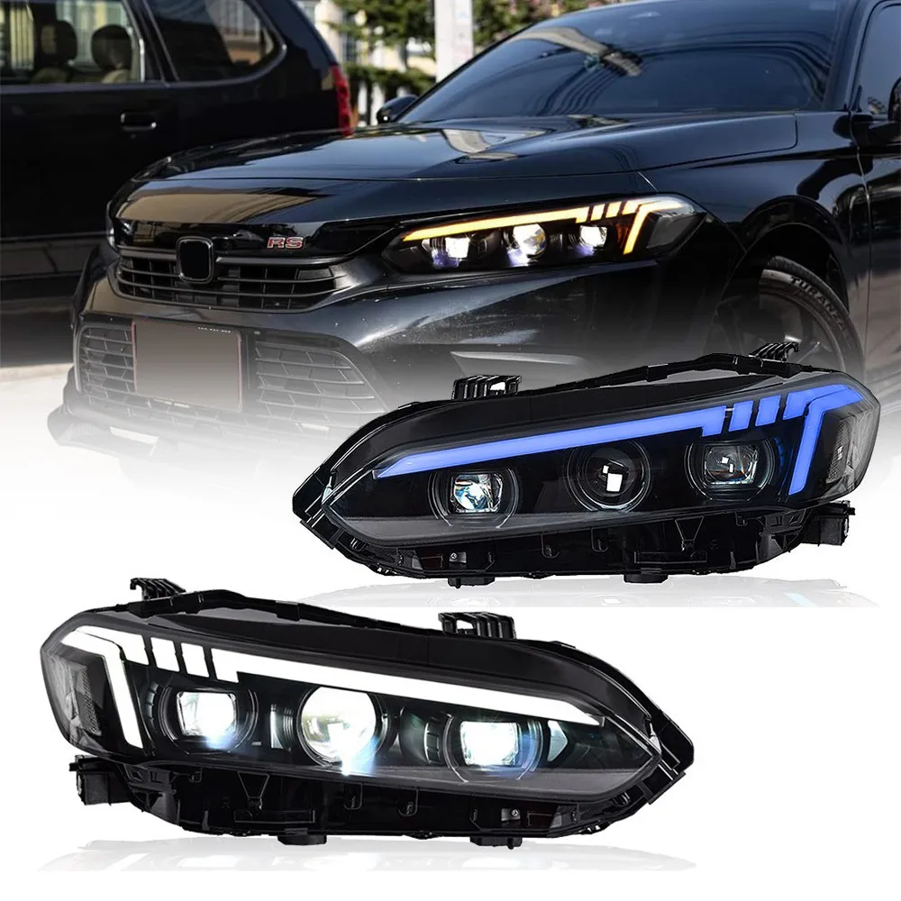 

LED Sequential Headlights Assembly For Honda Civic 2022-2025 Front Lamp Assembly Pair