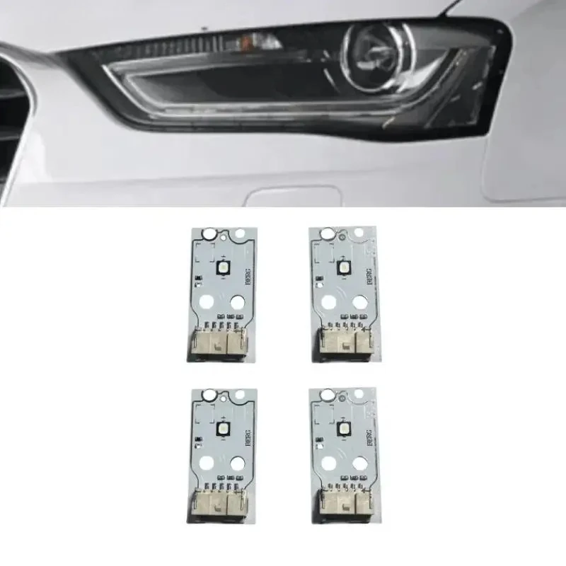 

Для Audi A4 B8: Светодиодные дневные ходовые огни (ДХО) белого цвета, светодиодная плата, модуль ДХО, плата PCB, 2012-2015 гг.