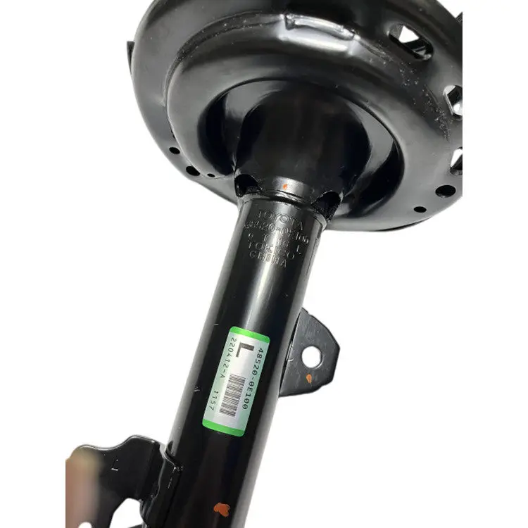 Original shock absorber assembly before and after