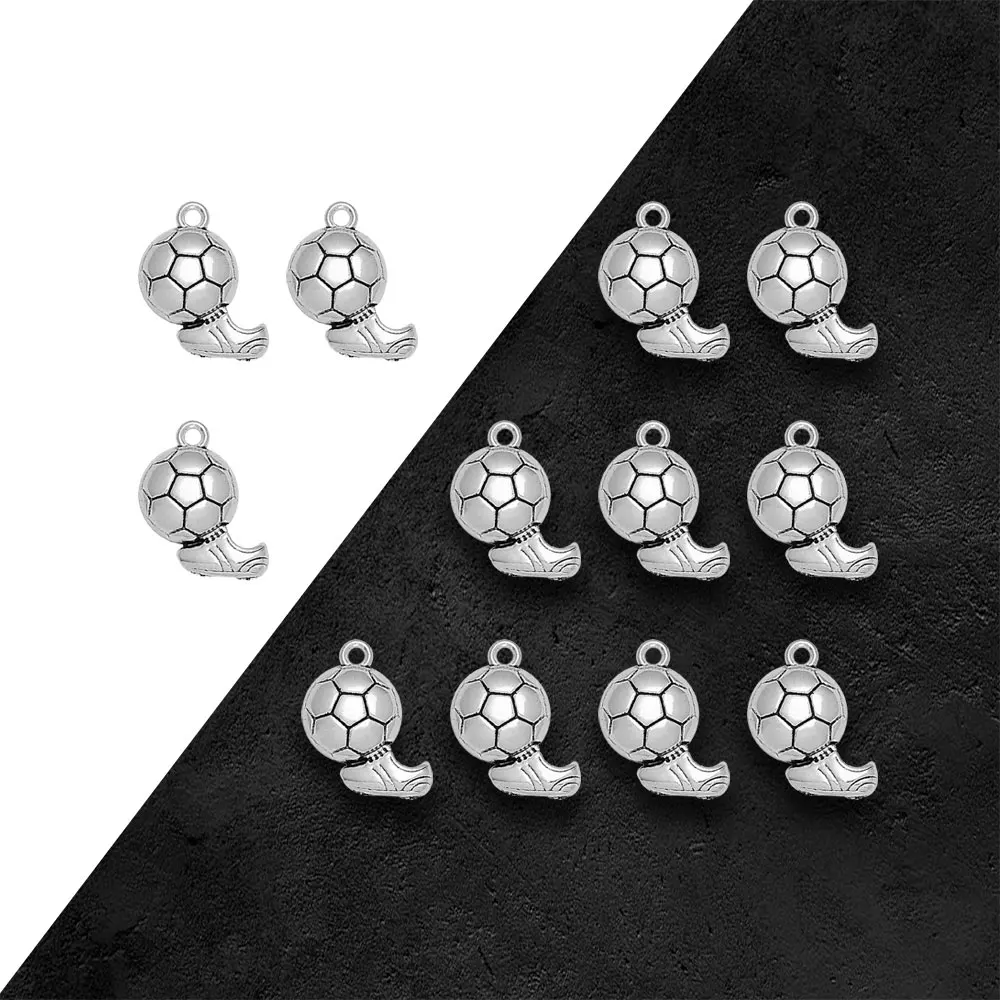25pcs/lot--20x12mm Football Pendants Antique Silver Plated Soccer Shoes Charms DIY Supplies Jewelry Making Finding Accessories