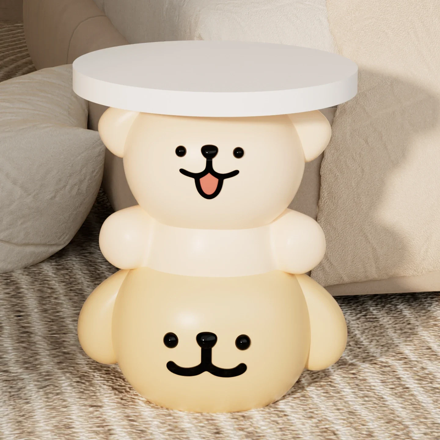 Creative Puppy Coffee Table Cute Decorative Ornaments Living Room Sofa Floor Side Table Home Decorations Housewarming Gift