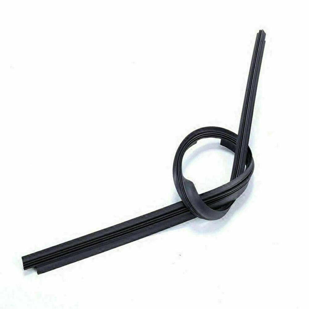 2x 26inch Rubber Strip Silicone Wiper Blade Frameless For Auto Windshield Black Firmly Stable Durable Car Repair And Maintenance