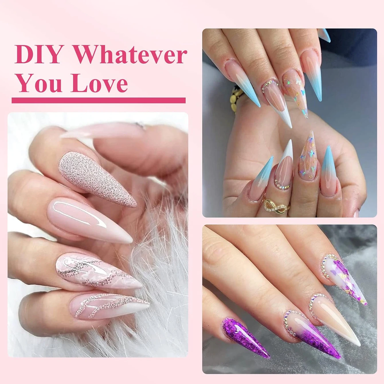 100/200PCS Franse Transparante Hoge Hakken Nail Tip Acryl Nail Tip Half Bedekt Fake Nail Extension Geschikt voor DIY