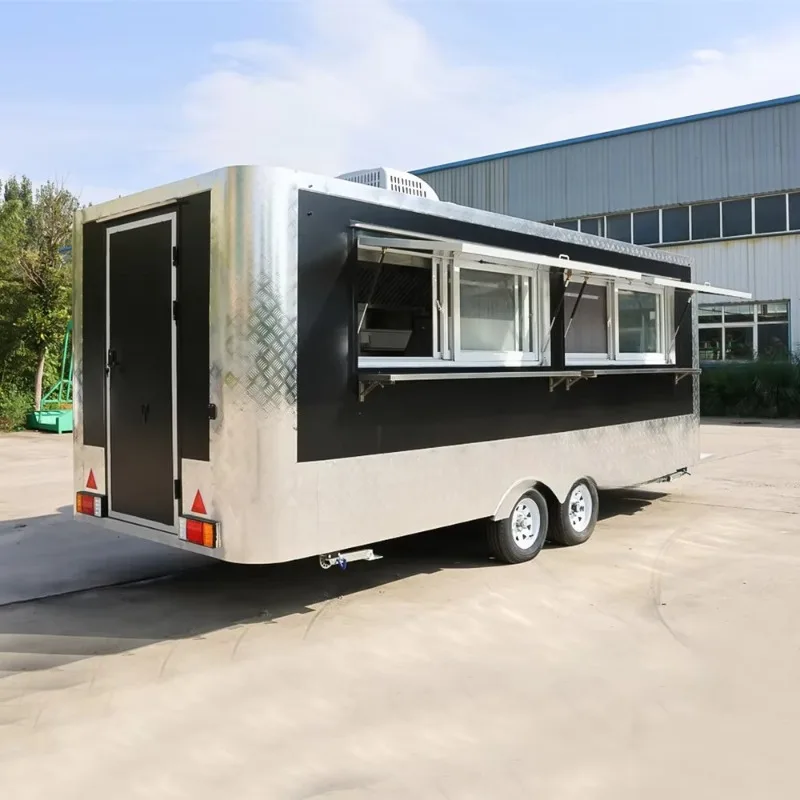 Stainless Steel Coffee Truck Mobile Coffee Trailer Professional Equipment 2026 Model Fast Food Ice Cream