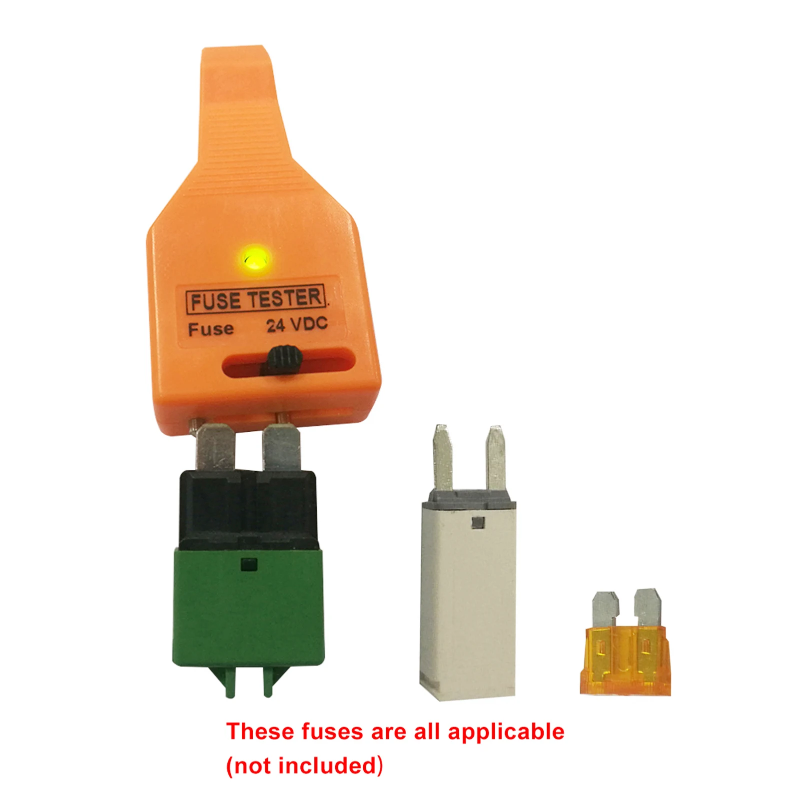 24V 자동차 블레이드 테스터 풀러 전력 측정 진단 테스터 미니 테스트 도구 전력 측정 도구