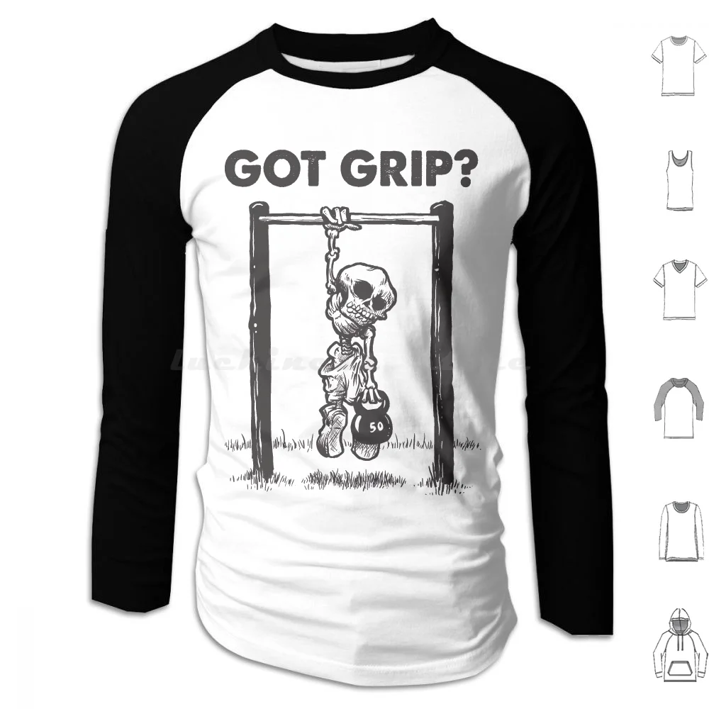 Got Grip-Calisthenics And Design Hoodie Cotton Long Sleeve Got Grip Calisthenics Gym Fitness Workout Training Street Workout