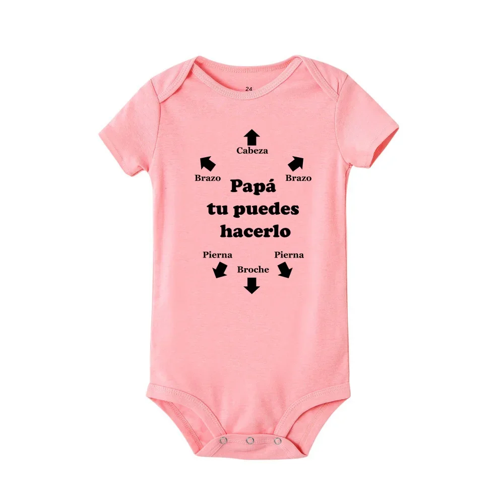 Mono para bebé de papá Tu Es Le Meilleur, pelele bonito de verano, ropa para niños y niñas, trajes, ropa para bebé, regalo para el Día del Padre