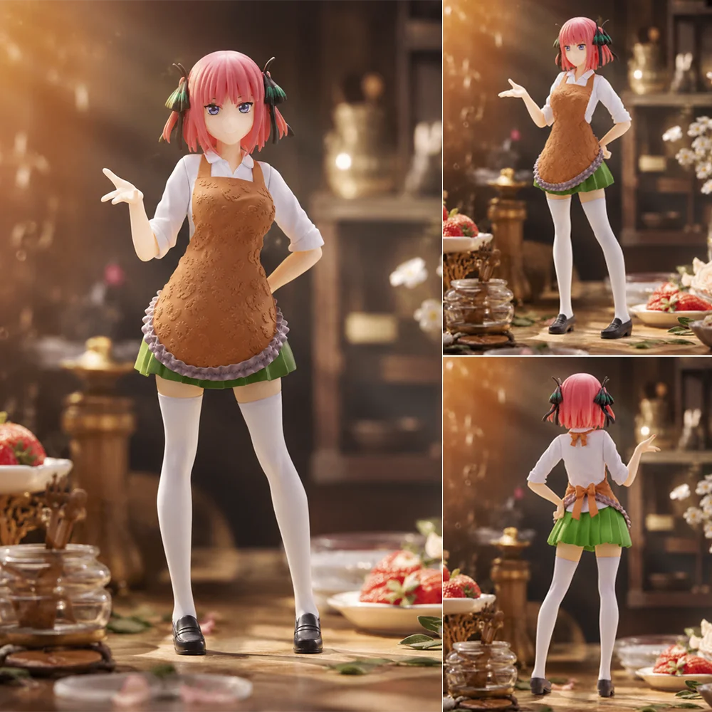 

1pc Anime Girl PVC Figure Pink Hair Maid Apron Ver Collectible Action Figure Model Statue Toy for Desktop Decoration Gifts.
