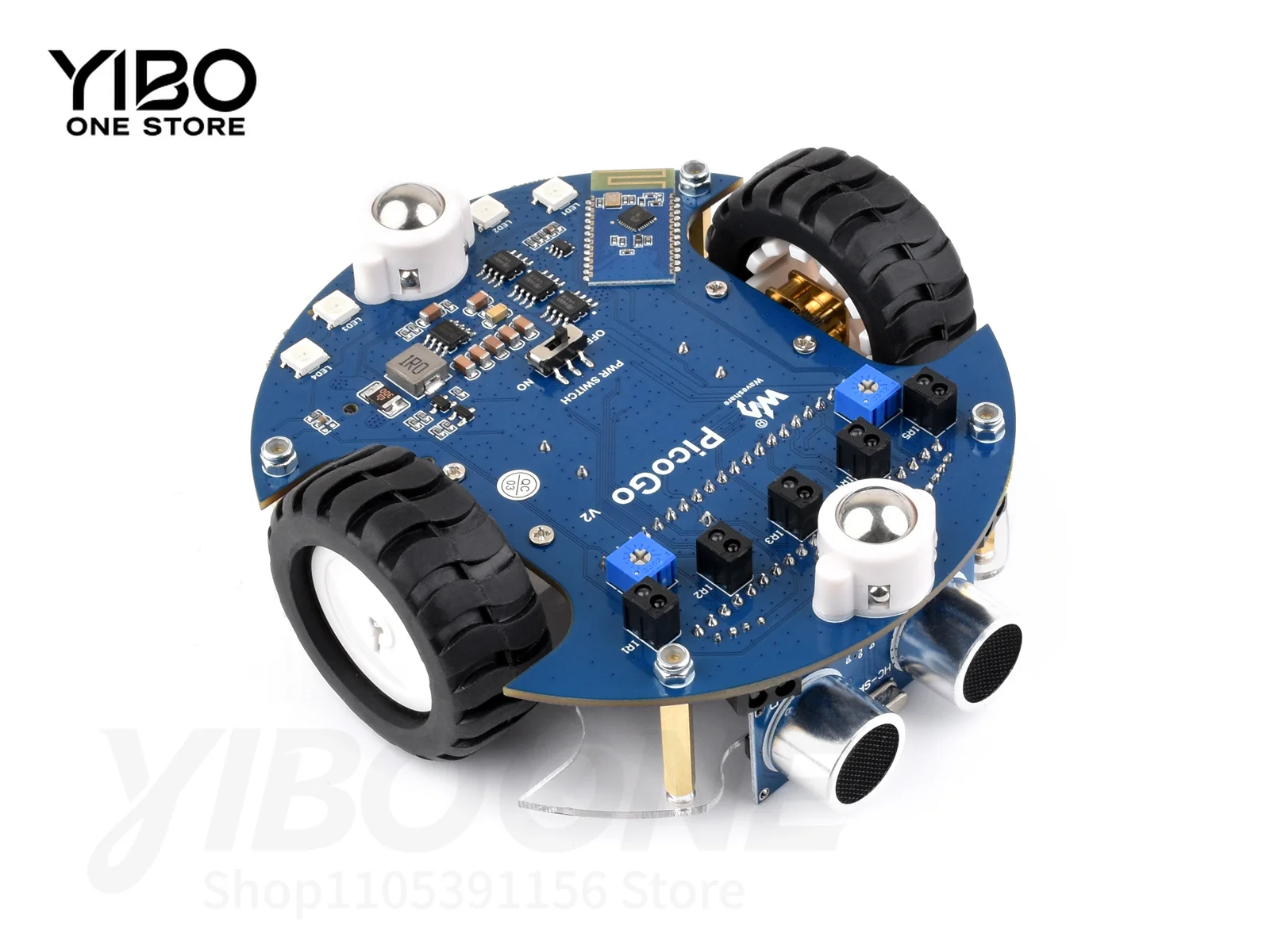 1pcs Mobile Robot, Based On RP2350-Plus, Self Driving, Remote Control, Includes RP2350-Plus Control Board