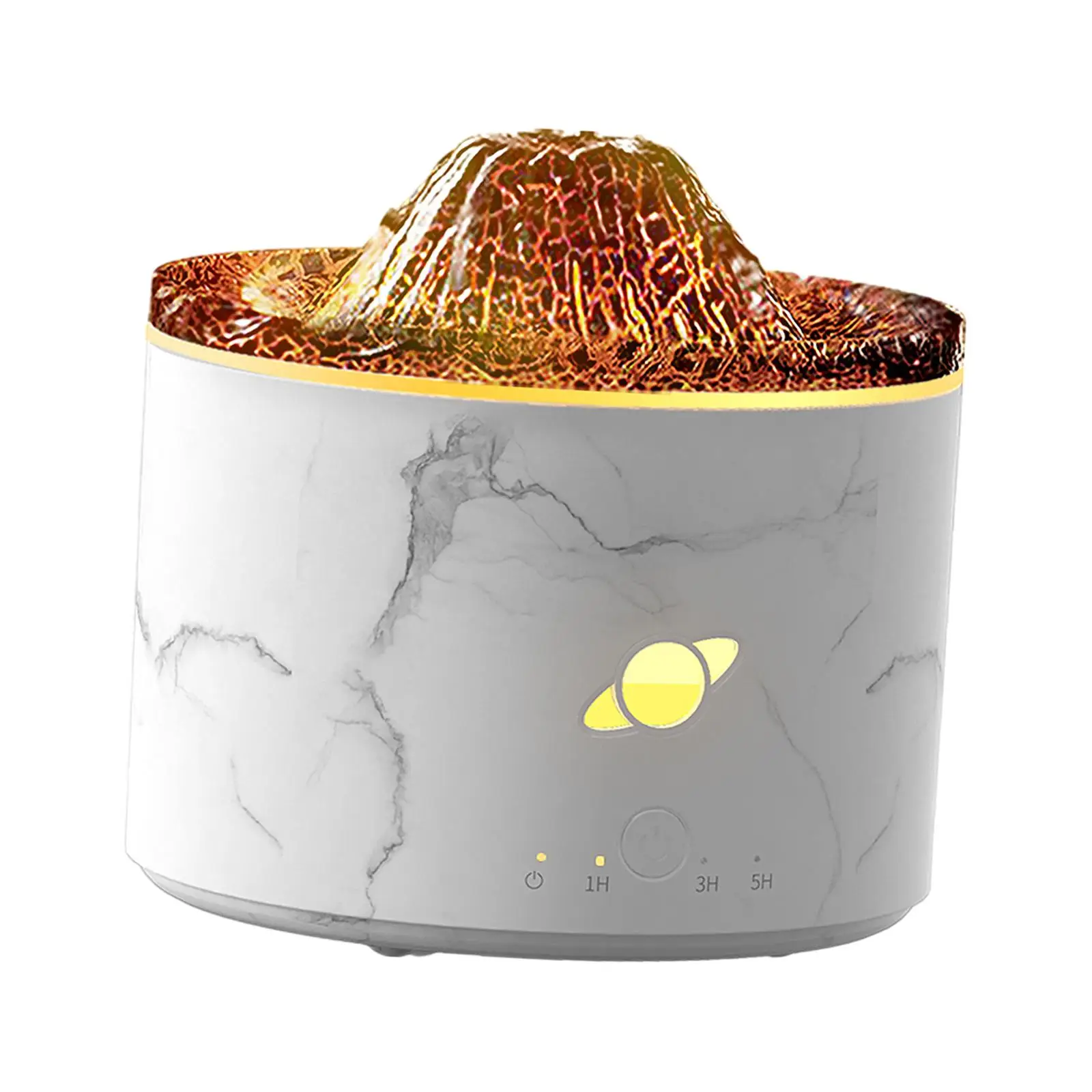 Flame Diffuser Humidifier Colorful Night Light Diffuser Volcano Humidifier Oil Diffuser for Home Office Mom