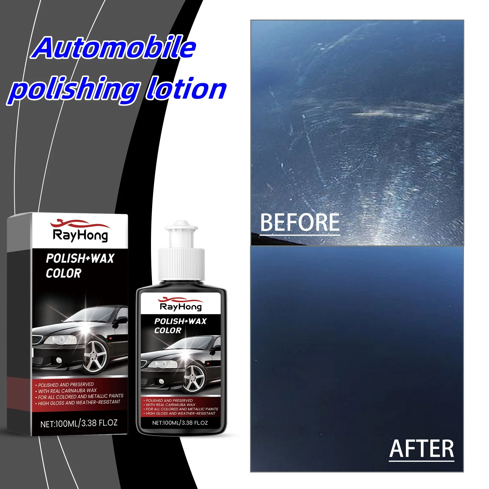 Car Cleaning Reconditioning Paint Repair Polishing Curing Agent Decontamination Scratch Repair Polishing Lotion Non Corrosive