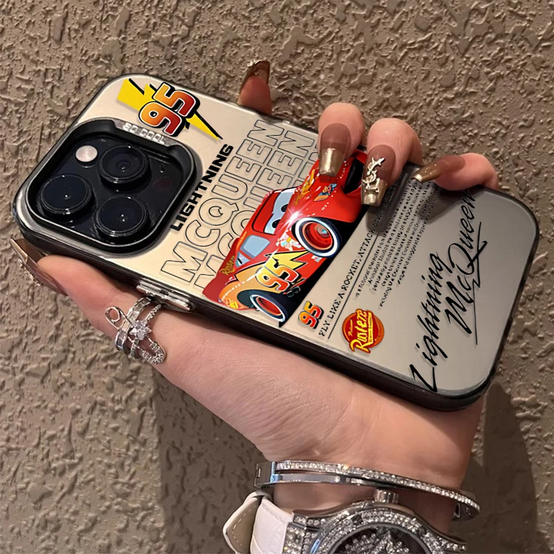 Lightning McQueen 95 Cars Handyhülle für iPhone 17 16e 16 15 14 13 12 11 mini Pro Max X XR Air Plus Sturzsichere Matte Rückseite