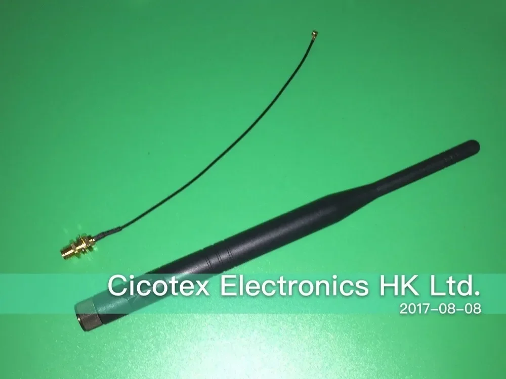 2.4 GHz 5dBi Antenna wifi RP-SMA Male+RP SMA female to ufl.IPX 1.13 Pigtail Cable For PCI cctv Wireless Router