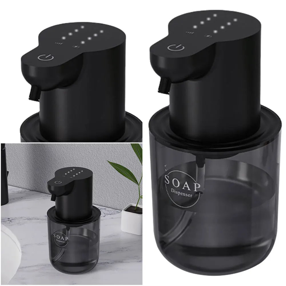 

400ml Dish Soap Dispenser 4 Gears Infrared Sensor Foaming Soap Dispenser Auto Induction Foaming Hand Washer for Kitchen Bathroom