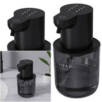 400ml Dish Soap Dispenser 4 Gears Infrared Sensor Foaming Soap Dispenser Auto Induction Foaming Hand Washer for Kitchen Bathroom