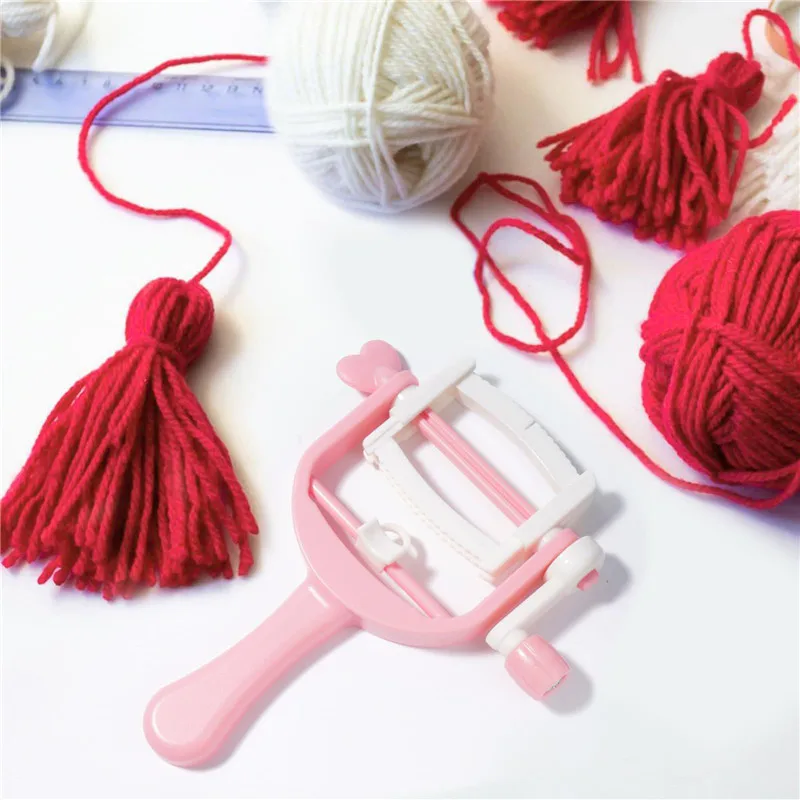 Pompom Maker Winder Tool, Pom Pom Maker, Fluff Ball, Bobble Needle Weave, Fio de lã DIY, Crochet Knitting Craft