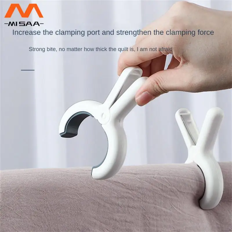 Spring Clamp Powerful Grip Large Size Windproof Plastic Bed Sheet Clips Hanger Clips Antislip Resist Strong Winds Large Durable