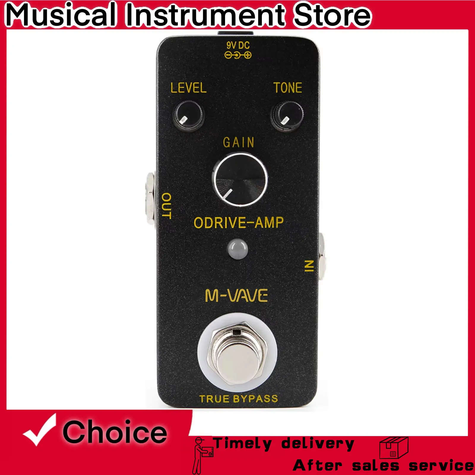 

M-VAVE Overdrive-AMP Electric Guitar Effect Pedal Analogue Distortion Overdrive Effects True Bypass Pedal Guitarra Accessory