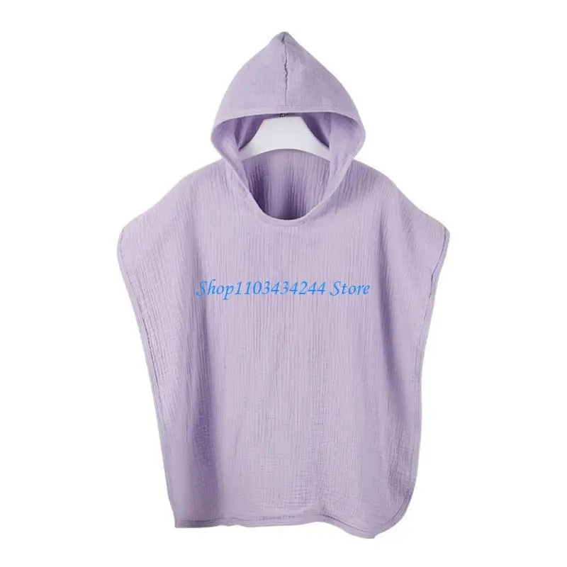 Baby Hooded Bath Towel Bathrobe Shower Blanket Quick-dry Cotton for Infant