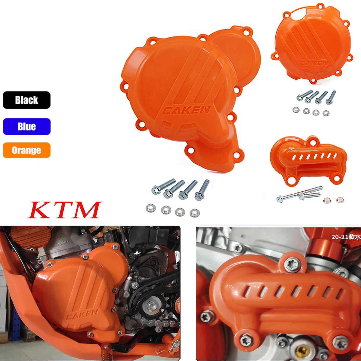 

Motorcycle Engine Clutch Guard Water Pump Cover Ignition Protector For KTM EXC TPI 250 300 SX XC XCW TC TX TE 2019-2020 2021 22