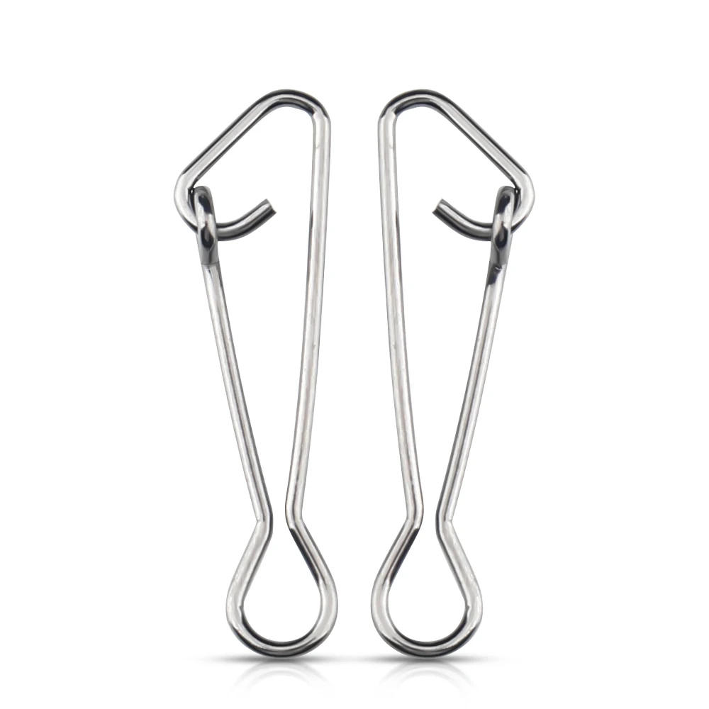 DNDYUJU 100pcs Bearing Fishing Swivels Snap Rolling Rings Interlock Hook Lure Quick Buckle Snap Swivels Connector Tackle