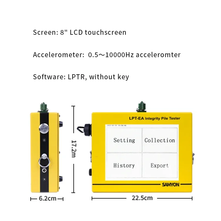 Foundation Pile Driving Analyzer, Detecção da Posição Defeito e Pile Integrity Testing LPT Tester