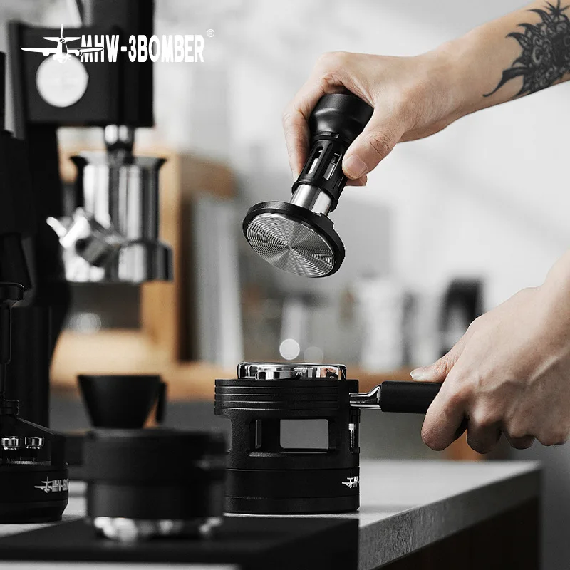 MHW-3BOMBER Bomber Control Series Impact Powder Press Hammer, Italian Coffee Appliance Constant Force Powder Press 58mm