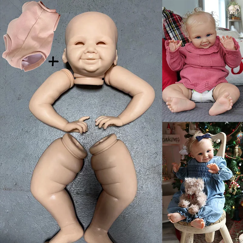 24inch Reborn Toddler Kits Brinley Soft Vinyl Fresh Color Doll Parts with Body and eyes DIY