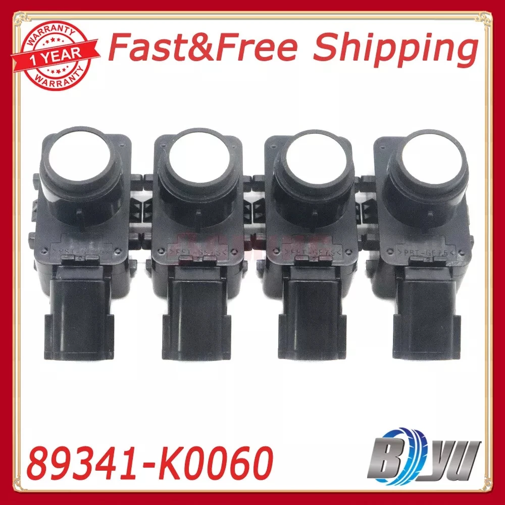 

4Pcs 89341-K0060 New White PDC Parking Sensor For Toyota Camry Sienna Venza