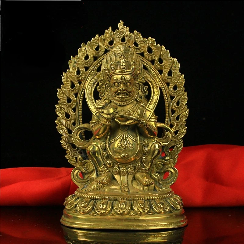 

Pure Copper Big Gold Gangweide Double Body King Kong Can Be Lnstalled Tibetan Tantric Buddha Home Living Room Display Figurines