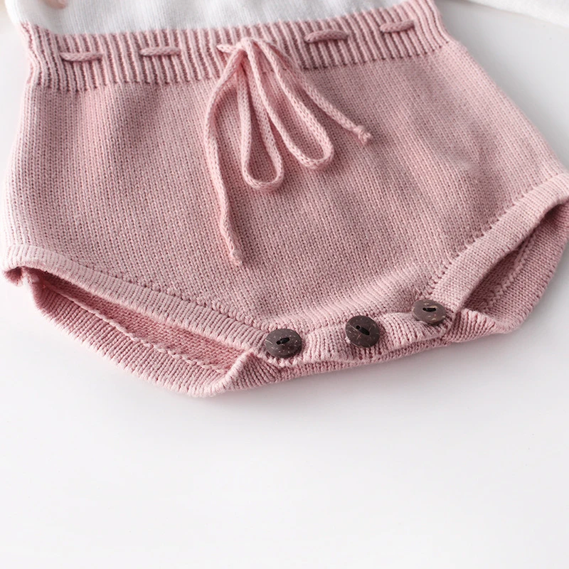 New autumn baby clothing, 0-3 year old handmade embroidered sweater, knitted sweater jumpsuit, hoodie, climbing suit