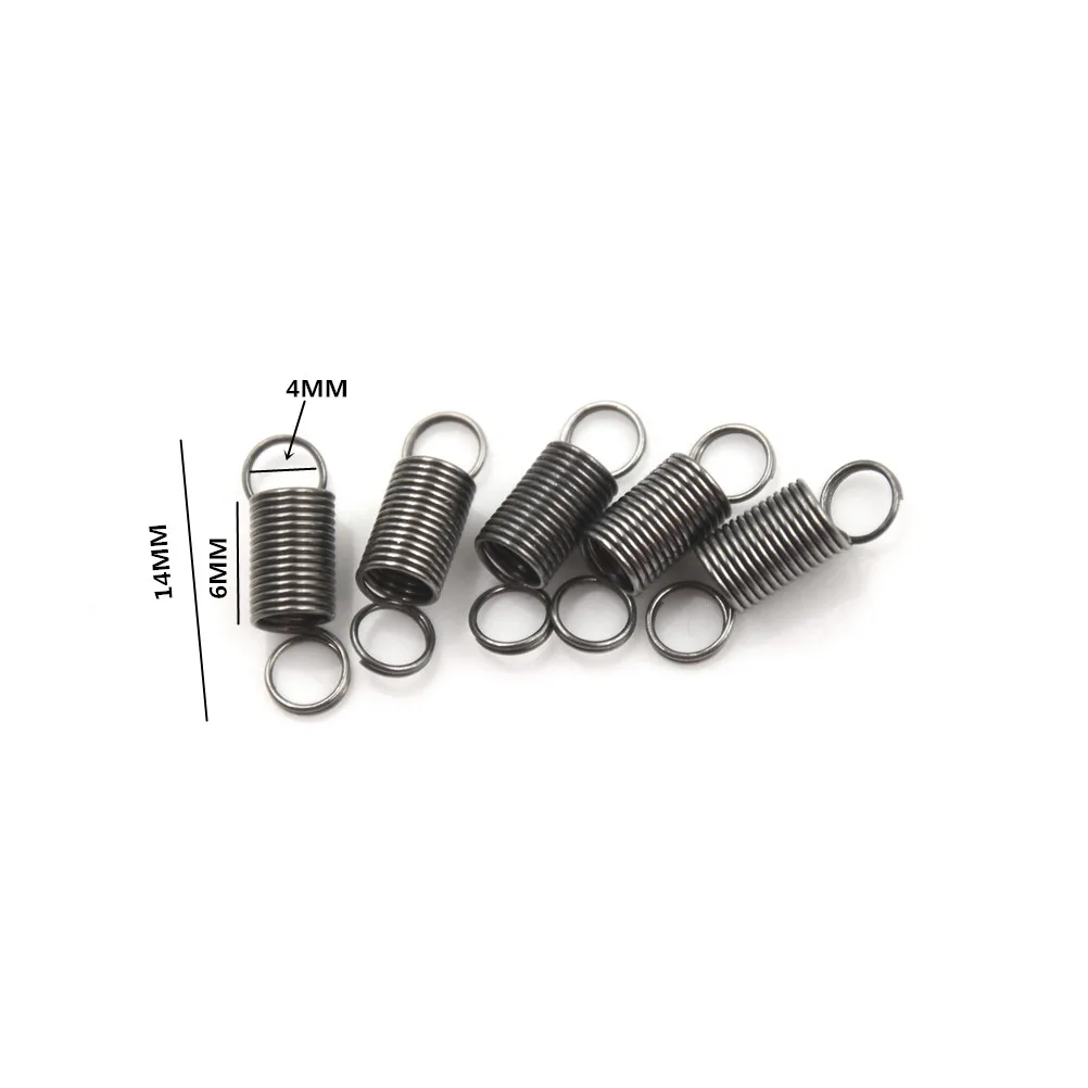 %^ 10PCS 15mm Tension Spring Stainless Steel with Hooks for DIY, Models, Crafts, Toys Repair