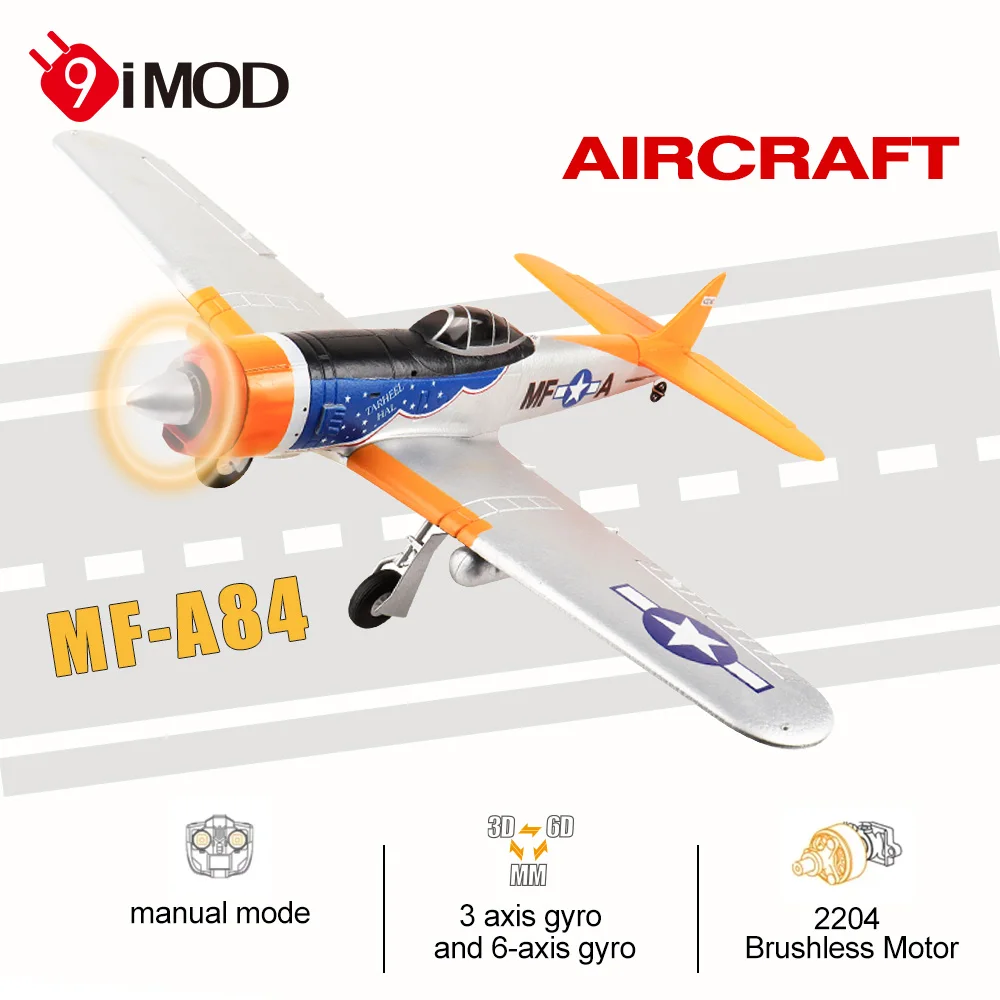 

9IMOD RC Plane MF-A84 Fixed-wing Aircraft 10CH One-key Aerobatic EPP Optional Camera